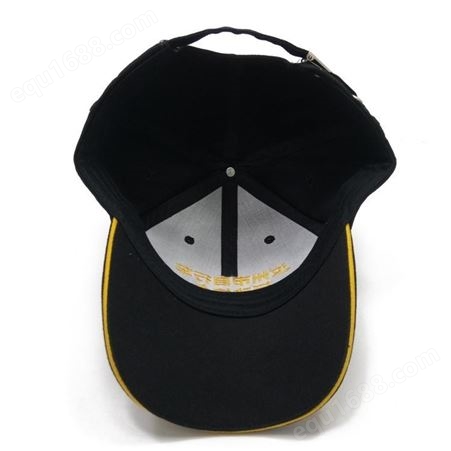刺绣logo帽子定制 纯棉棒球帽定做厂家 潮牌黑色百搭夏季遮阳帽子