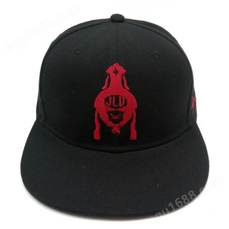 平沿帽定做厂家 冠达帽业生产加工平板棒球帽 刺绣logo嘻哈帽订做