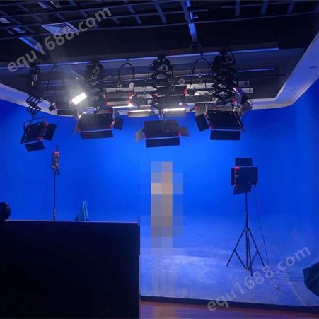 虚拟演播室装修方案 演播室灯光布置 蓝绿箱录音棚二次改造
