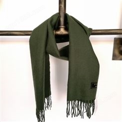 军绿色围巾 围巾定制厂家 朵羊围巾大量销售