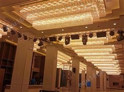 定制珠宝店宴会厅工程水晶过道酒店大堂灯具大型会议厅吸顶灯