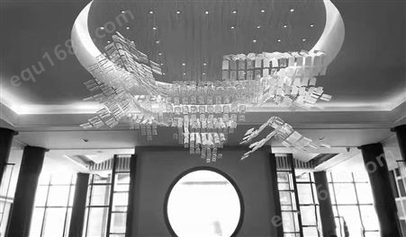 售楼部沙盘琉璃瓦片房子灯创意中国风酒店别墅茶室餐厅工程灯定制