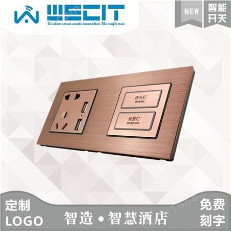 WS-RH11东莞市宾馆面板轻触式弱强电rcu智能开关生产厂家